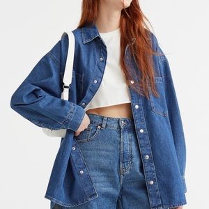 Oversized Denim Shirt Jacket